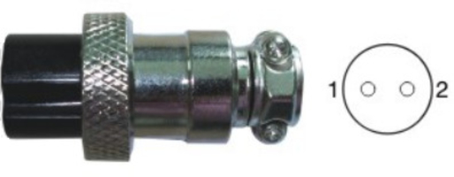 Изображение 7200020 Разъём 2 pin для горелки TIG (Стандартный) применяется как соединительное устройство с количеством разъемов 2(pin). КЕДР