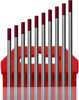 Изображение 7340025 Электроды вольфрамовые WТ-20, Ø 3,2 мм, цвет красный  (торированные) предназначены для сварки углеродистых, низколегированных и нержавеющих ст КЕДР