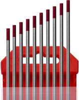 Изображение 7340038 Электроды вольфрамовые WТ-20, Ø 3,0 мм, цвет красный  предназначены для сварки углеродистых, низколегированных и нержавеющих сталей, меди, тит КЕДР