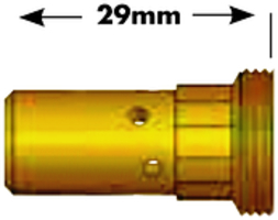 Изображение 142.0013 Держатель контактного наконечника M6, 29.0 мм, длинный ABICOR BINZEL